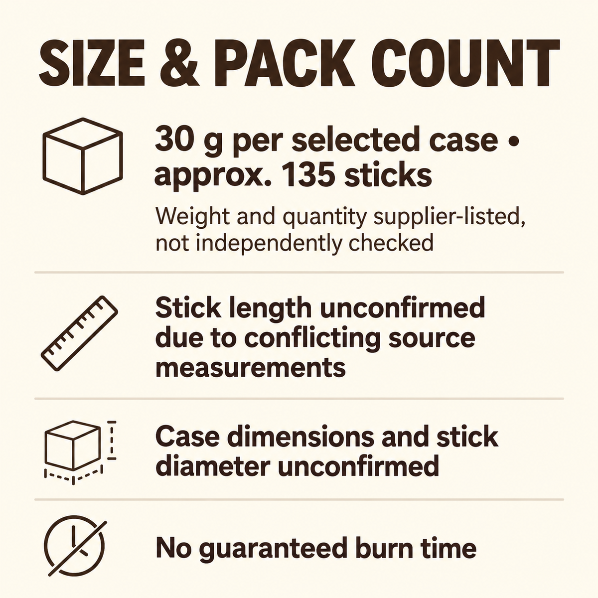 Agarwood Incense — Two Regional Styles in Wooden-Look Cases — size
