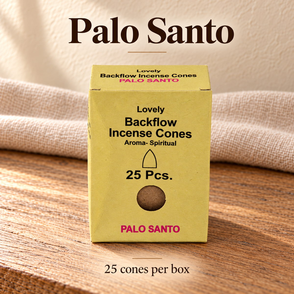 TB666810984518-08 | LOVELY Palo Santo | 25 cones per box