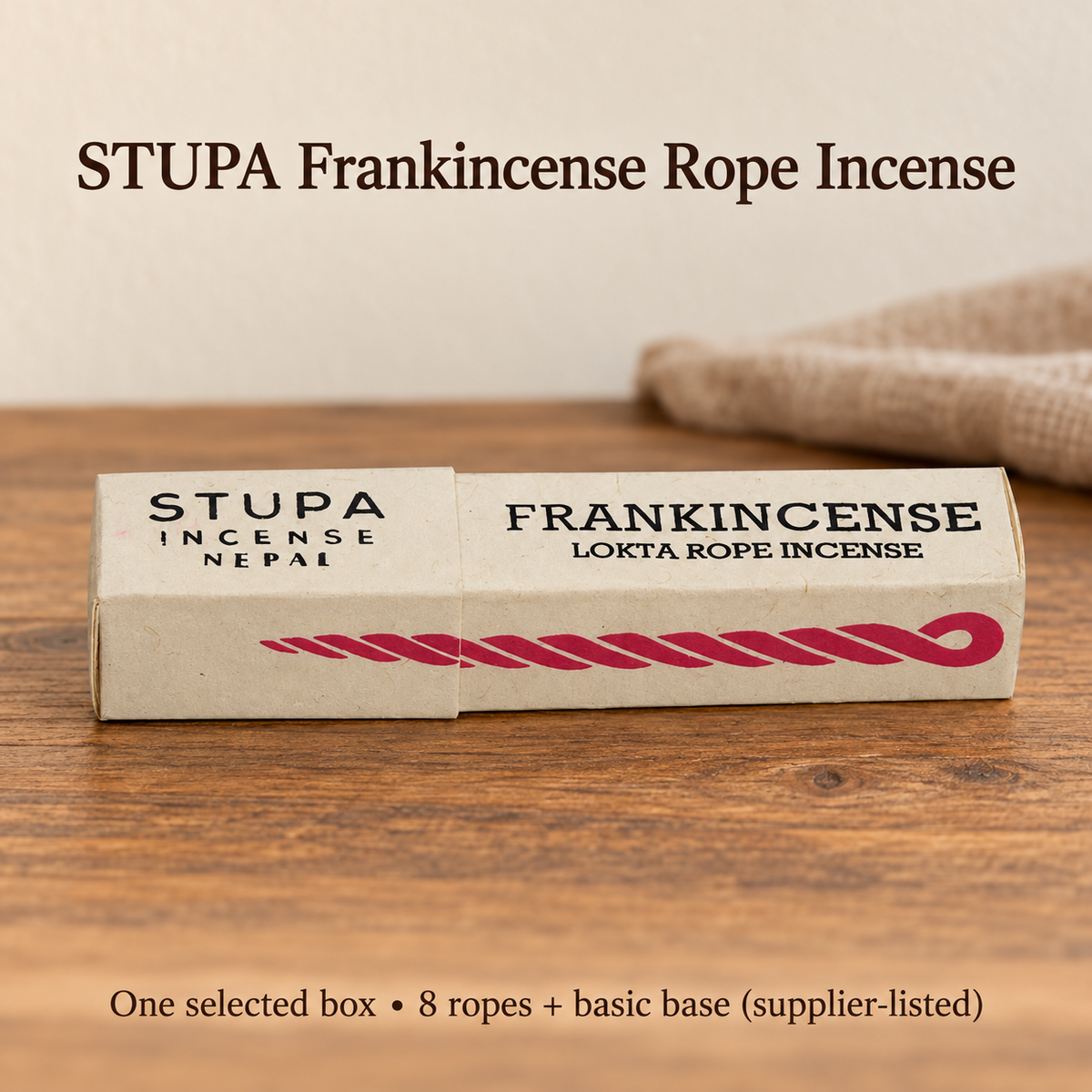 STUPA Lokta Rope Incense — Eight Fragrances, 8-Rope Boxes — variant-03
