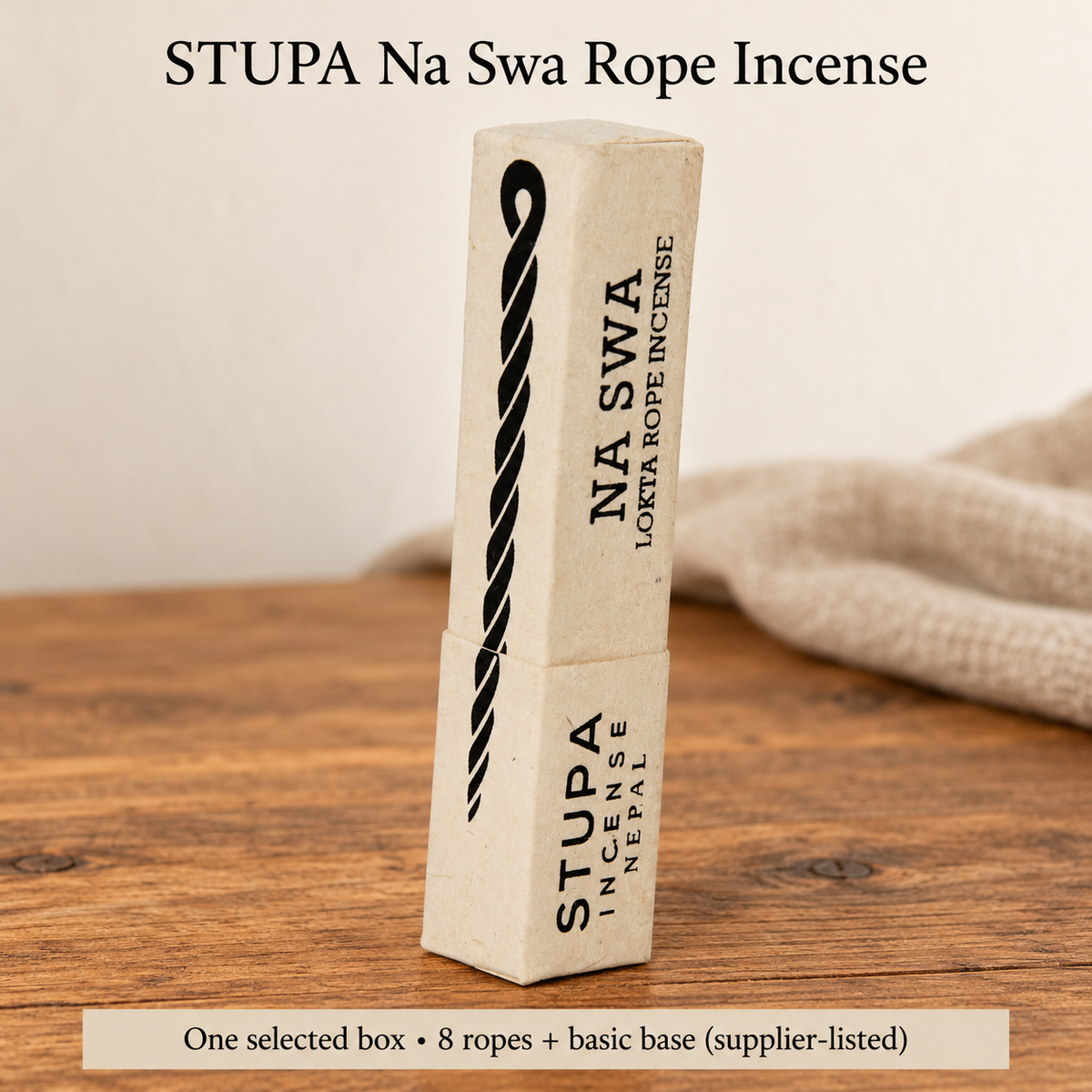 STUPA Lokta Rope Incense — Eight Fragrances, 8-Rope Boxes — variant-05