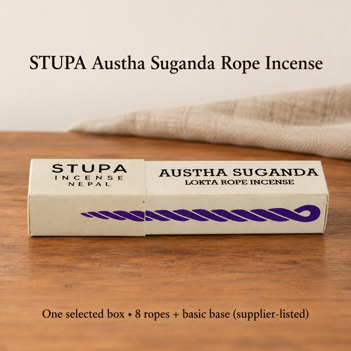 STUPA Lokta Rope Incense — Eight Fragrances, 8-Rope Boxes — variant-06