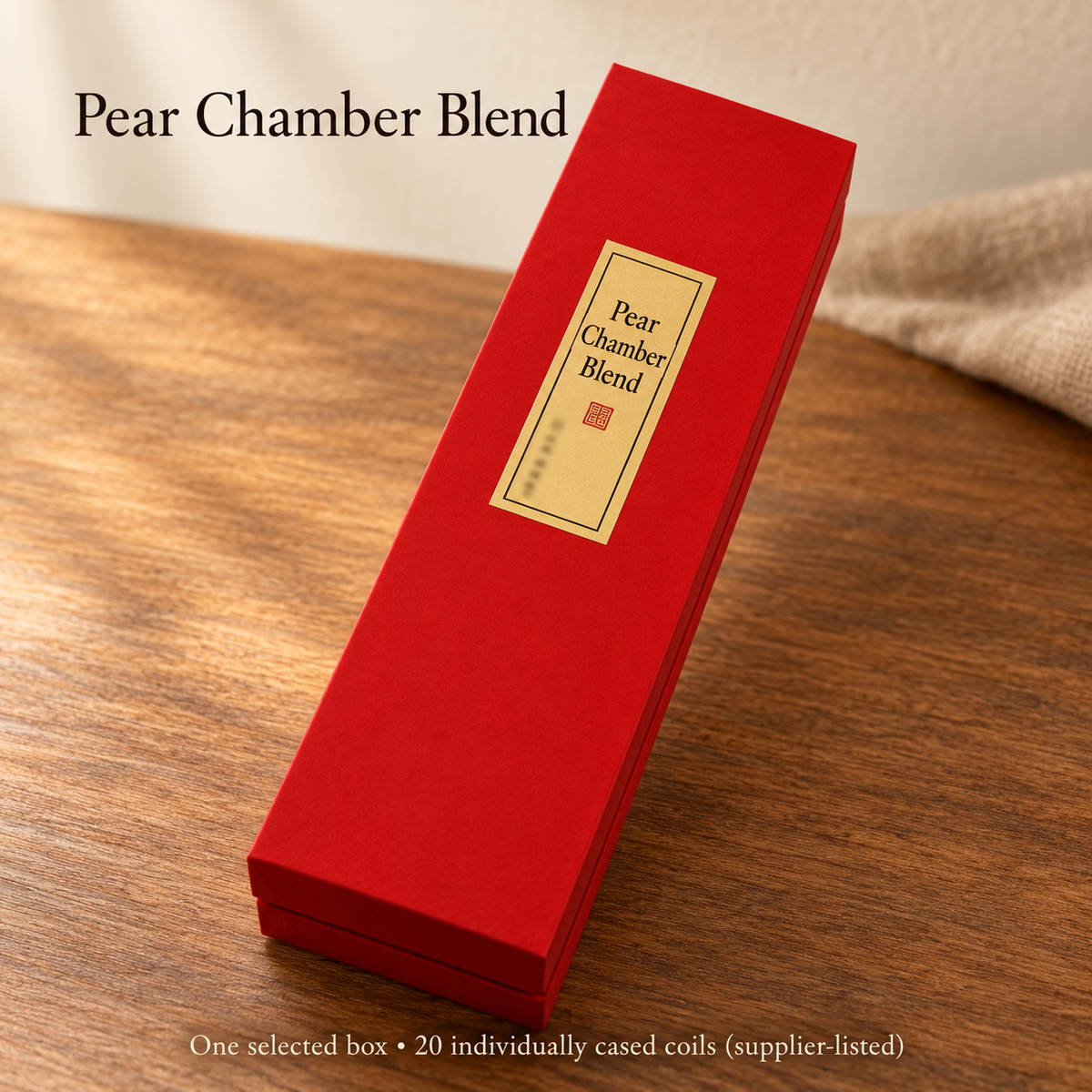 Individually Cased Coil Incense — Sandalwood, Agarwood & Pear Chamber | variant-04
