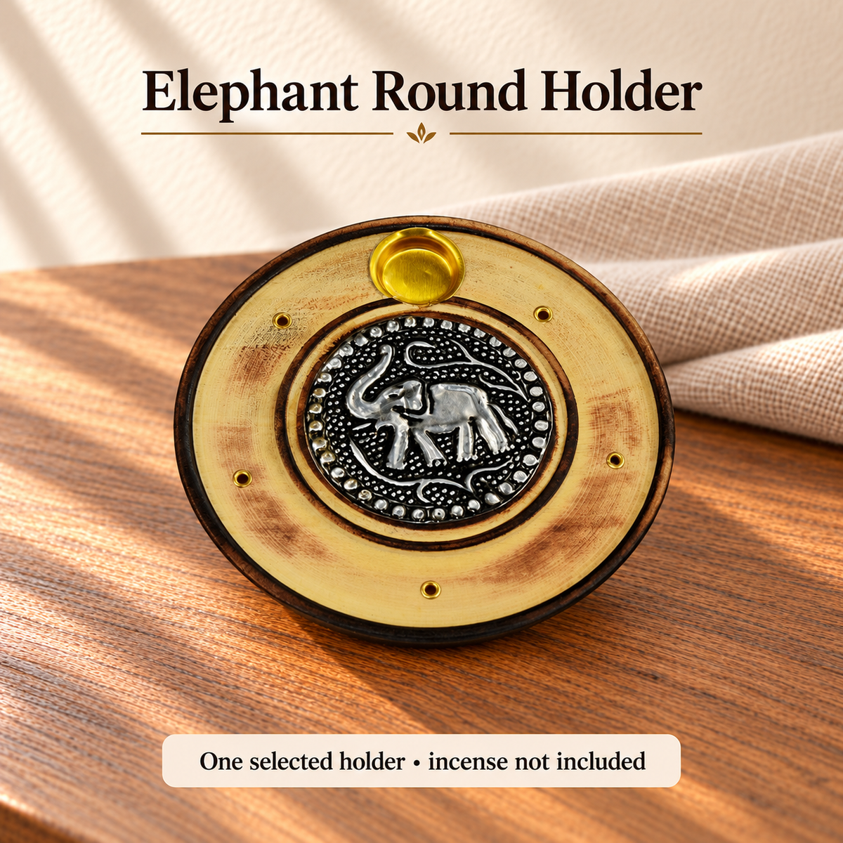 Elephant Round Holder