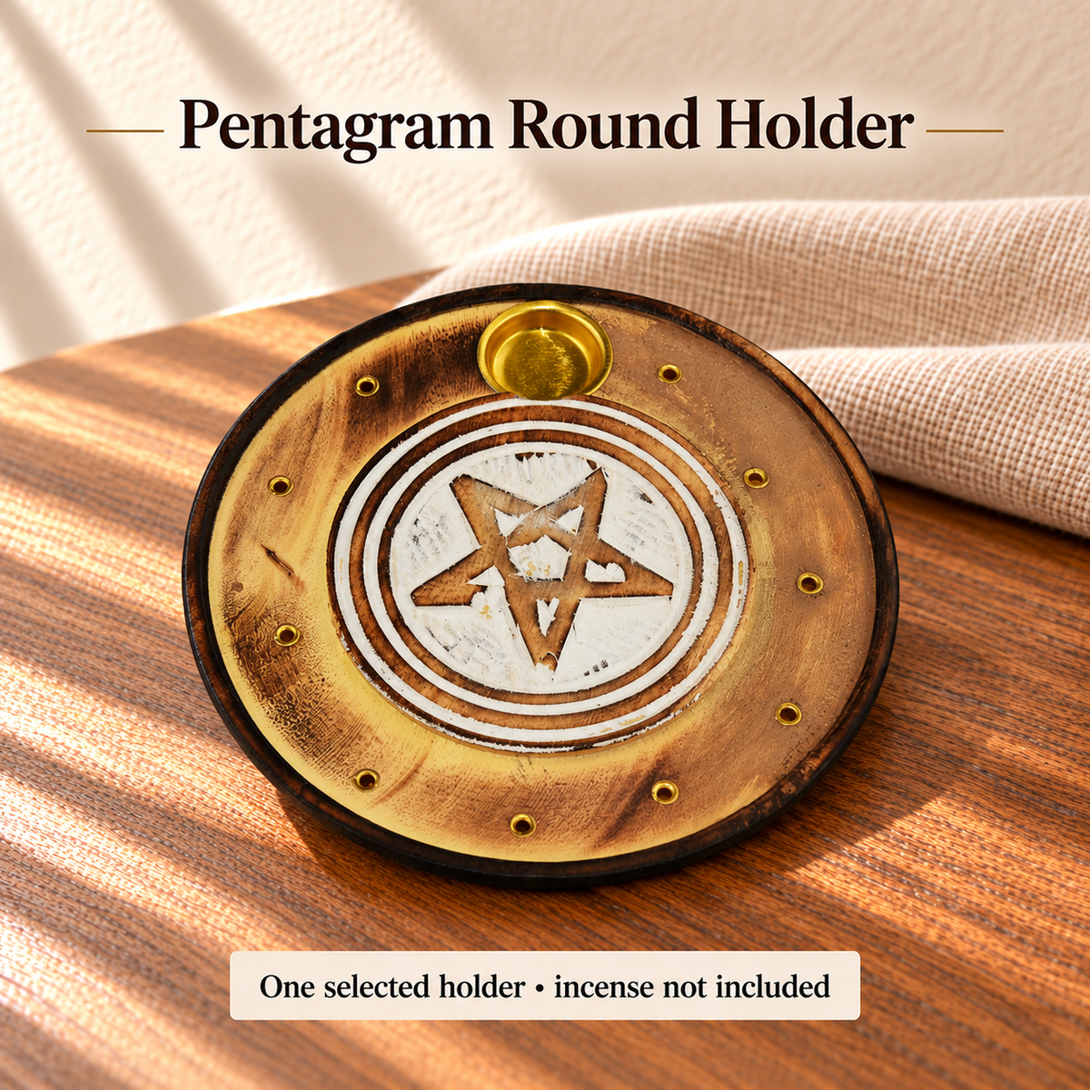 Pentagram Round Holder