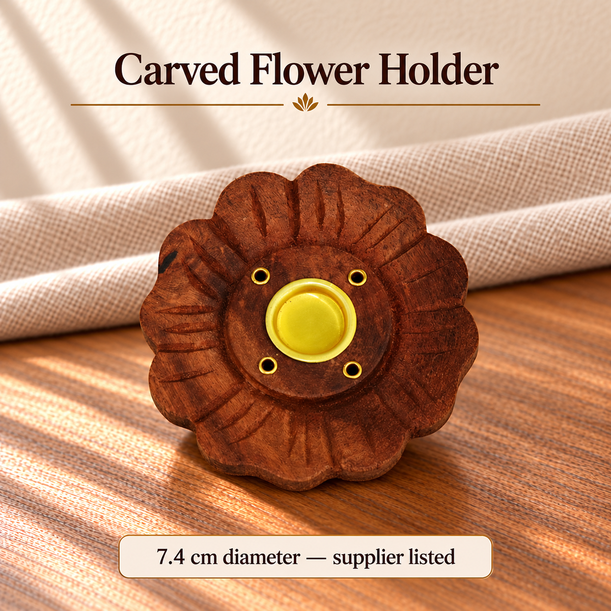 Carved Flower Holder
