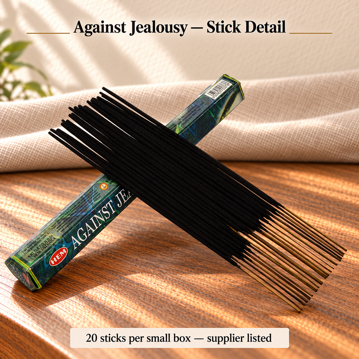 Original Against Jealousy stick detail
