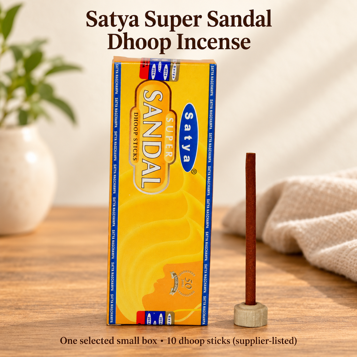 Satya Dhoop Incense — Fragrances in 10- or 20-Stick Boxes — variant-02