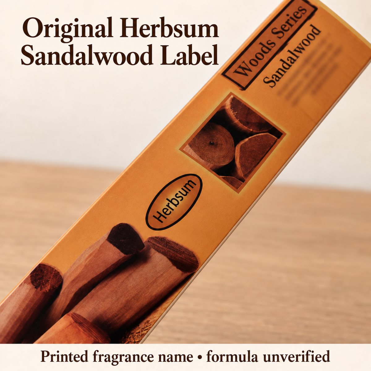 Herbsumoriginalprintedlabelwoodartdetail