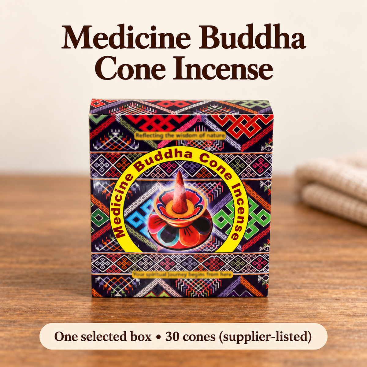 Prayer Cone Incense — Five Packaging Selections, 30 per Box | variant-02