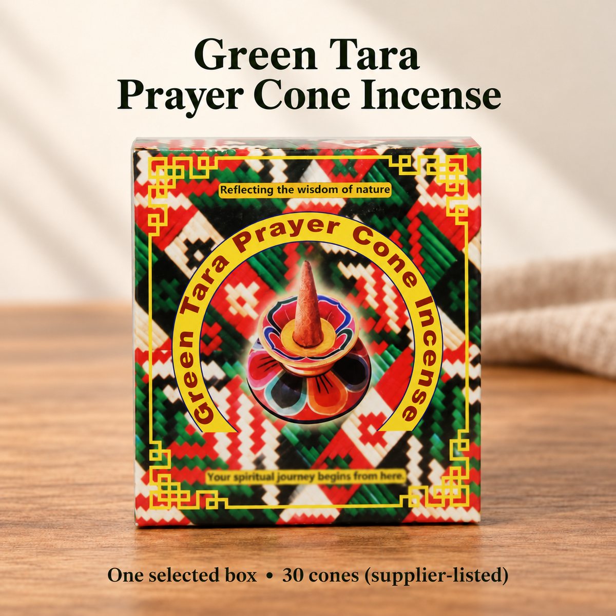 Prayer Cone Incense — Five Packaging Selections, 30 per Box | variant-03