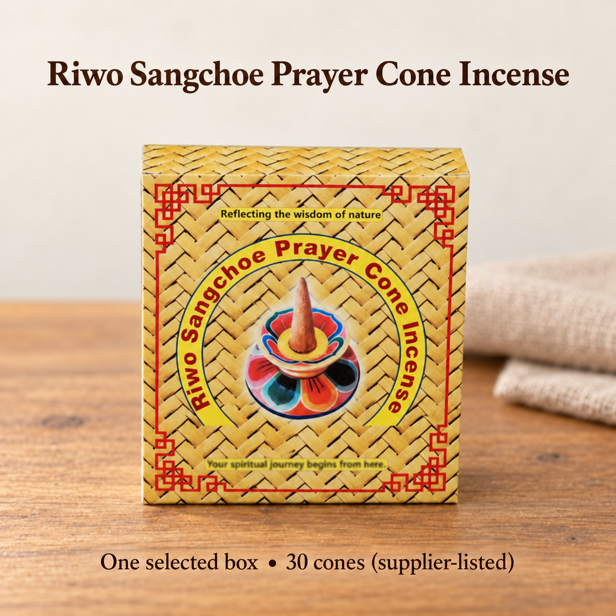 Prayer Cone Incense — Five Packaging Selections, 30 per Box | variant-05