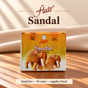 Flute Sandal — small box, 10 cones supplier listed