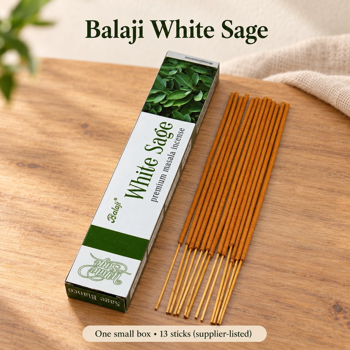 Balaji Incense Sticks — Eight Fragrances, Individual Small Boxes — variant-04