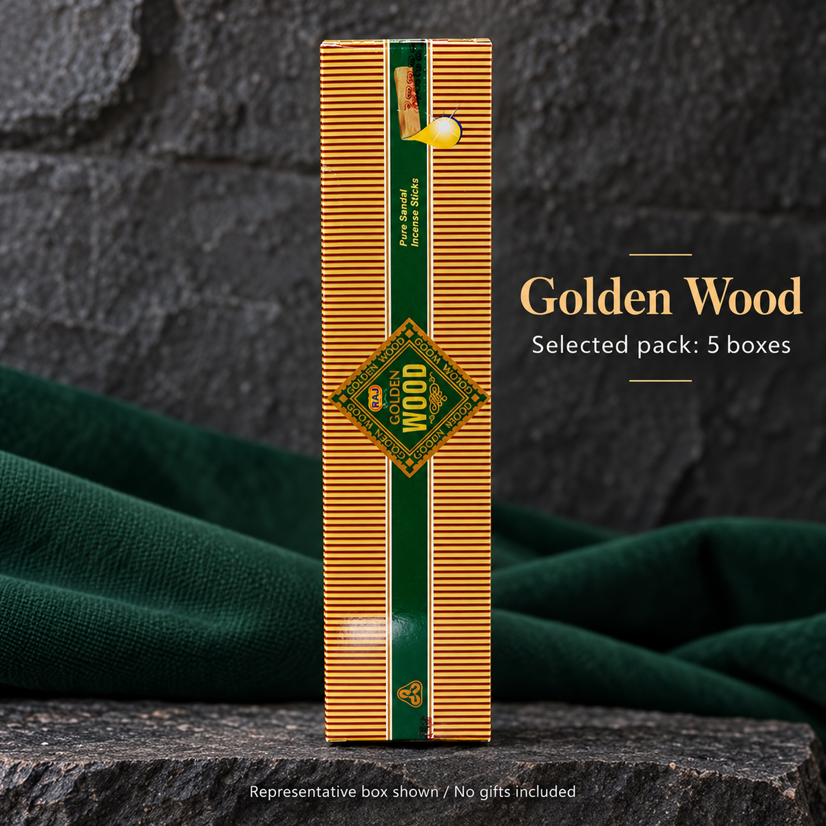 Golden Wood — 5 boxes — representative individual box