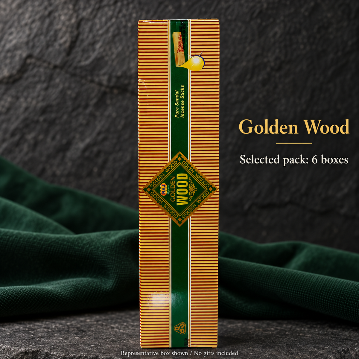 Golden Wood — 6 boxes — representative individual box