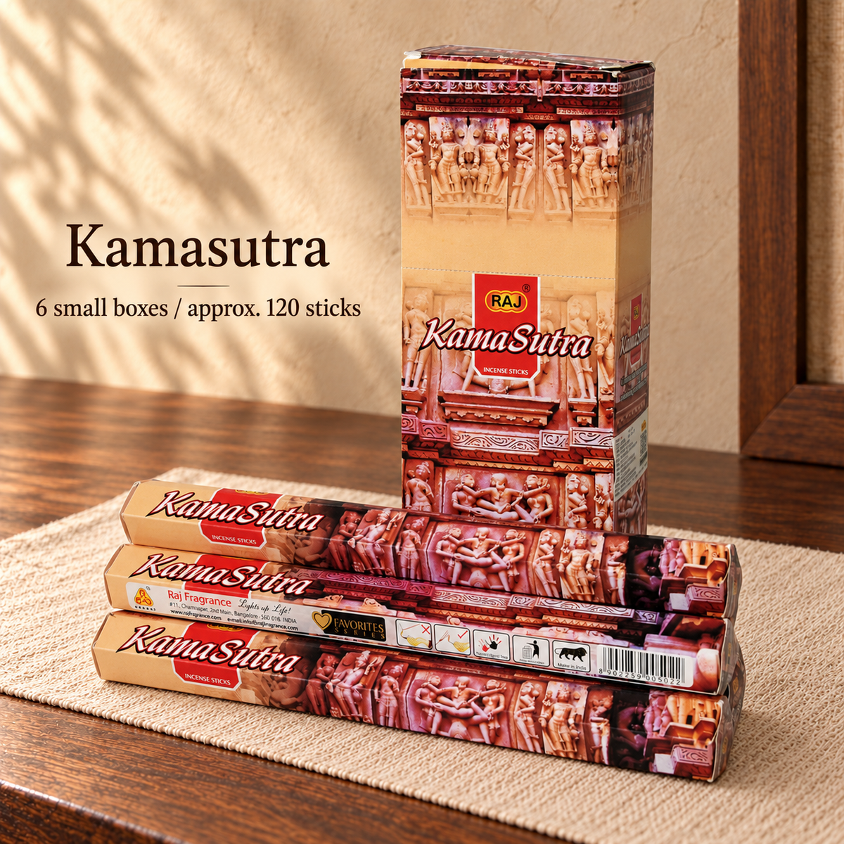 TB7101159486-01 | Kamasutra | 6 small boxes / approx. 120 sticks
