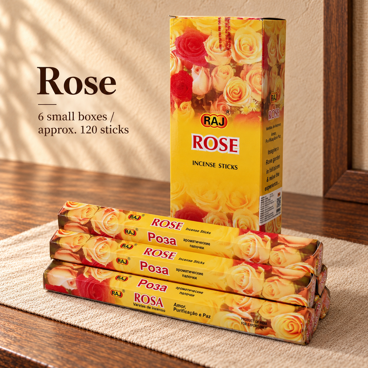 TB7101159486-04 | Rose | 6 small boxes / approx. 120 sticks