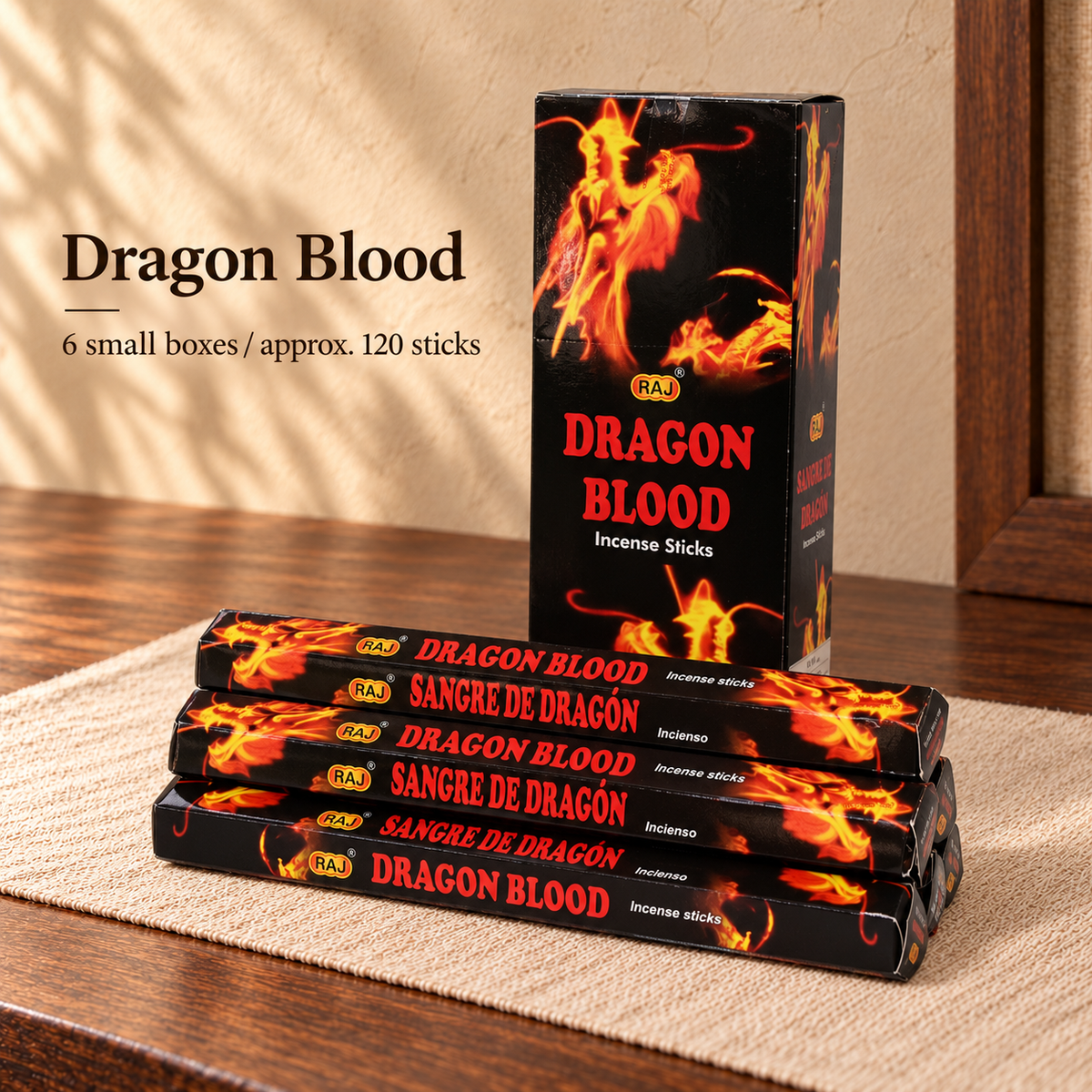 TB7101159486-07 | Dragon Blood | 6 small boxes / approx. 120 sticks