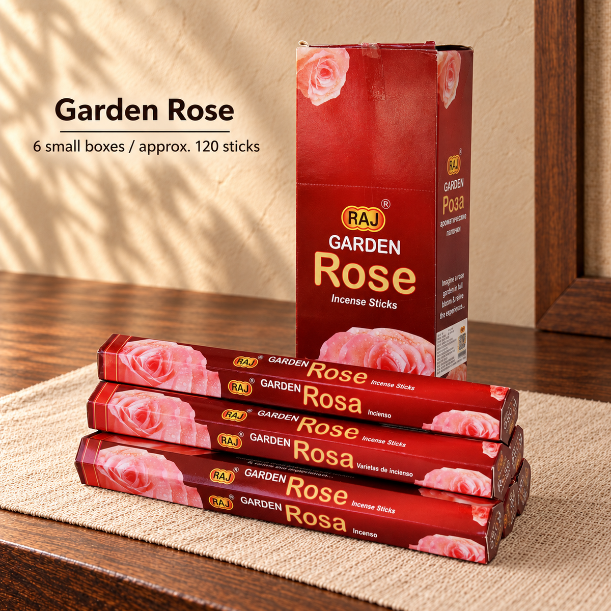 TB7101159486-11 | Garden Rose | 6 small boxes / approx. 120 sticks