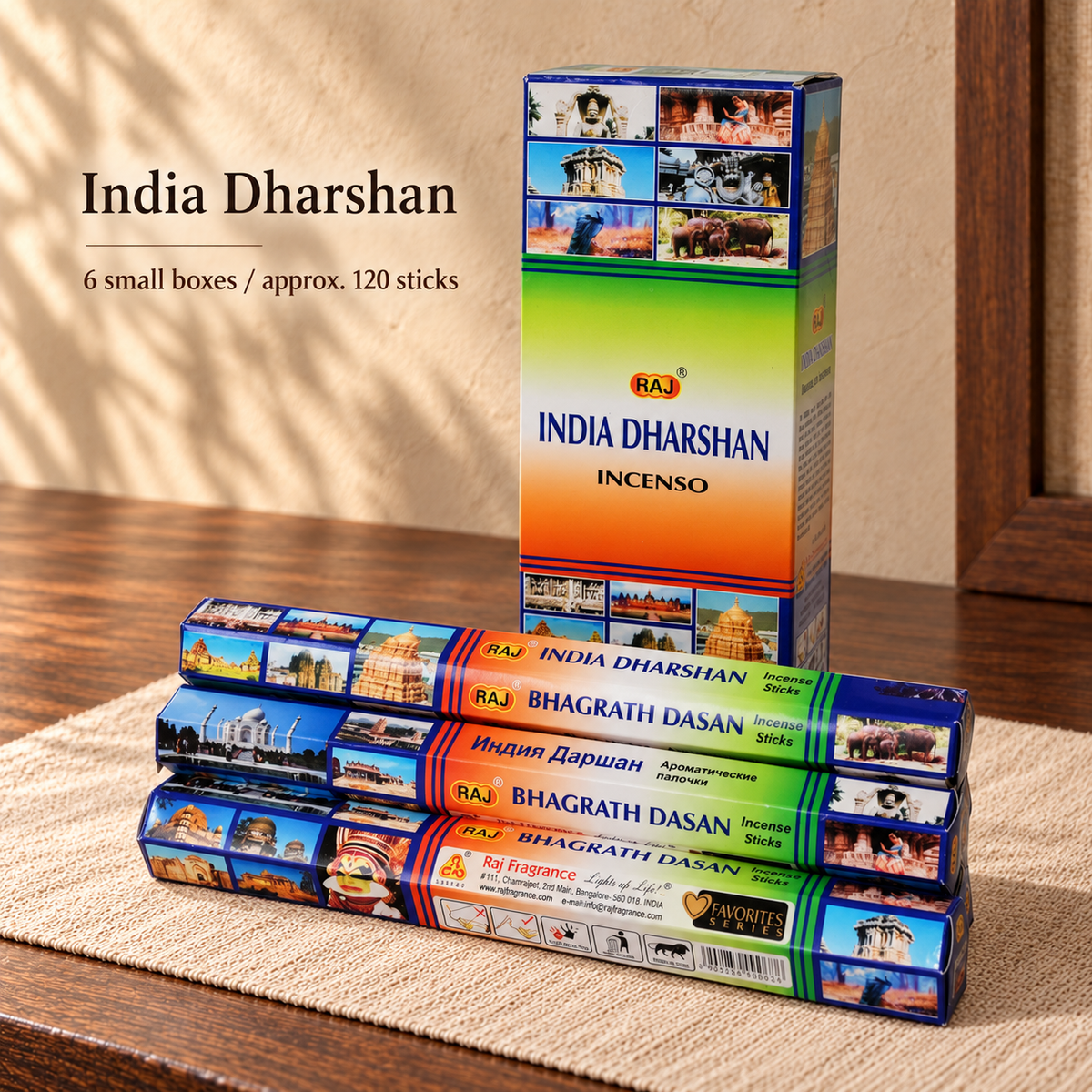 TB7101159486-17 | India Dharshan | 6 small boxes / approx. 120 sticks