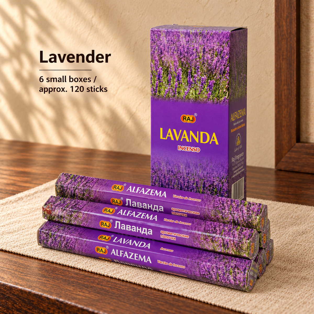 TB7101159486-21 | Lavender | 6 small boxes / approx. 120 sticks