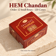 HEM Chandan, selected order12smallboxes120regularcones; one inner box shown