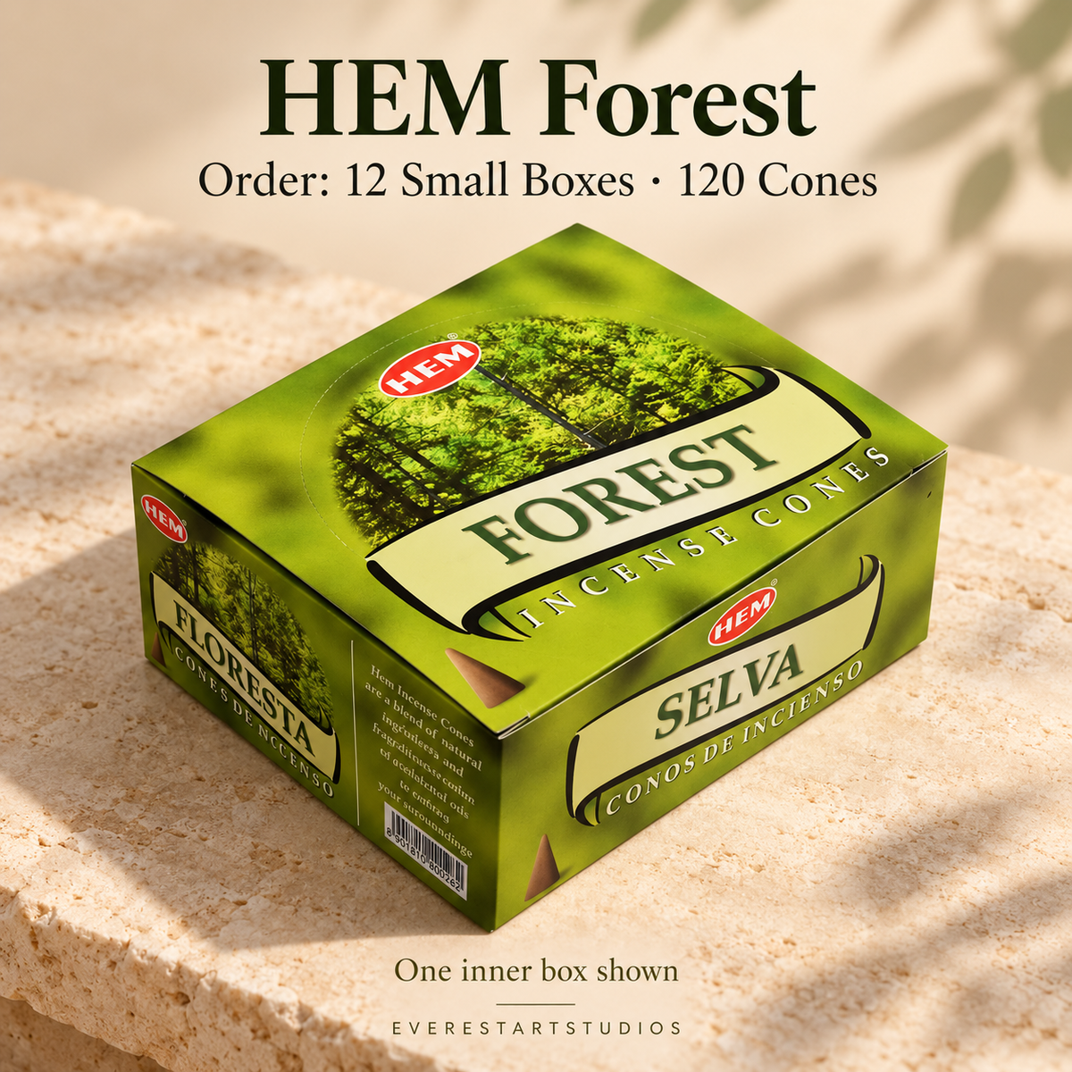 HEM Forest, selected order12smallboxes120regularcones; one inner box shown