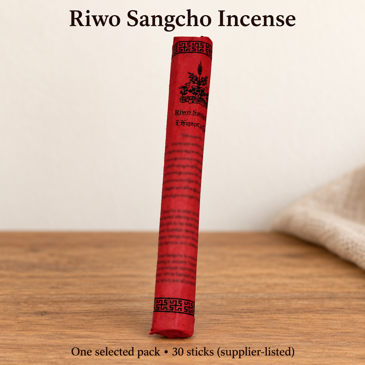 Riwo Sangcho / 30 Sticks original wrapped incense packaging