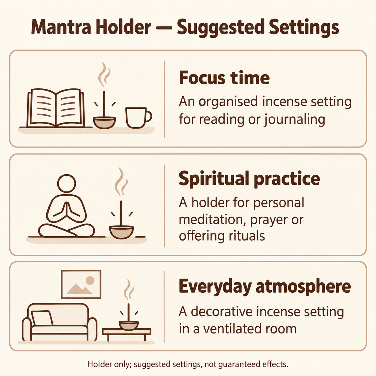 Mantraholder focus spiritualpractice everydaysettings