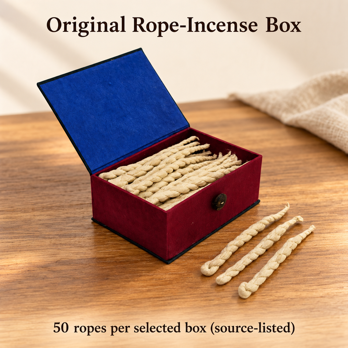 Desert Rose Rope Incense — 50 Ropes in Original Box | product-02
