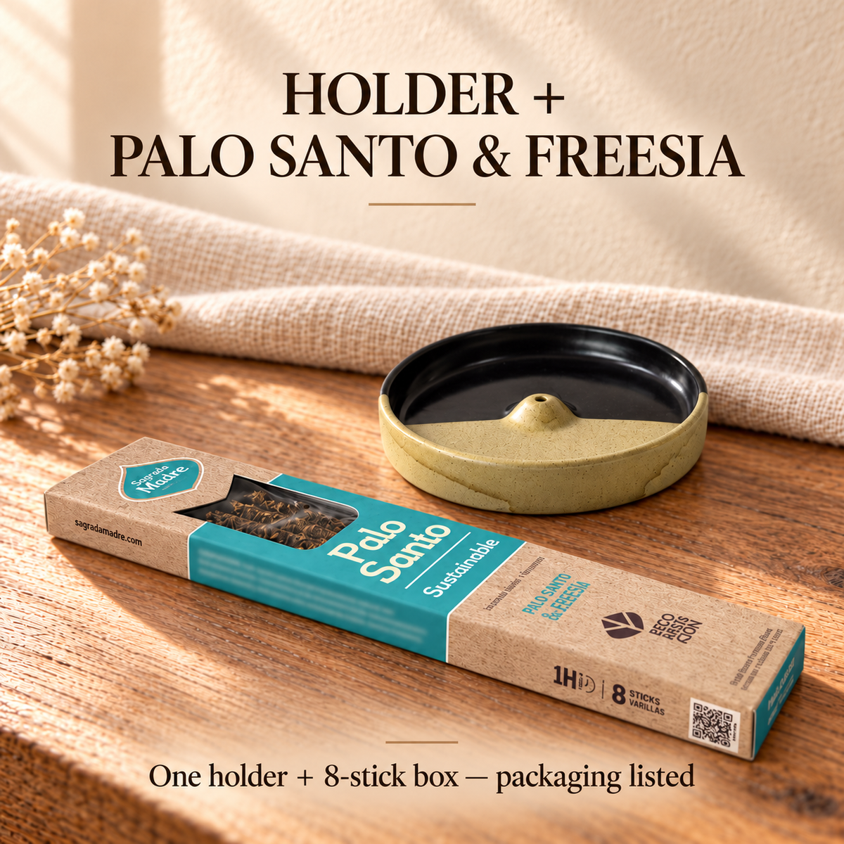 Holder + Palo Santo & Freesia