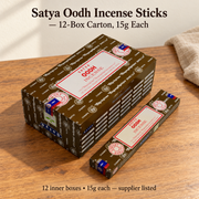 Satya Oodh Incense Sticks —12-Box Carton,15g Each — variant-02