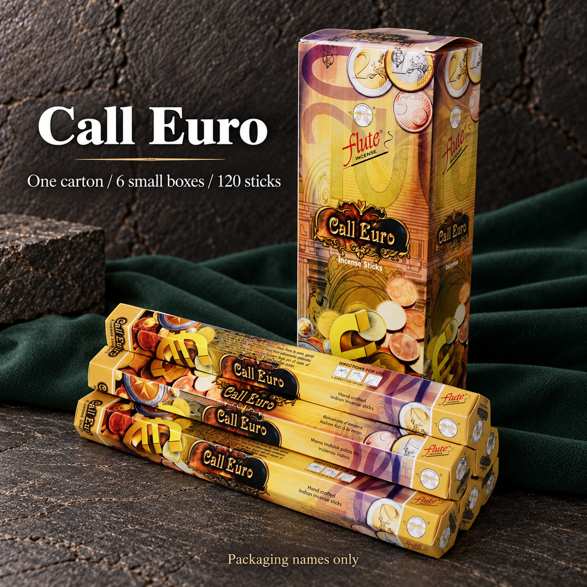 Call Euro — carton of 120 incense sticks