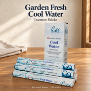 Garden Fresh Cool Water Incense Sticks — product packaging