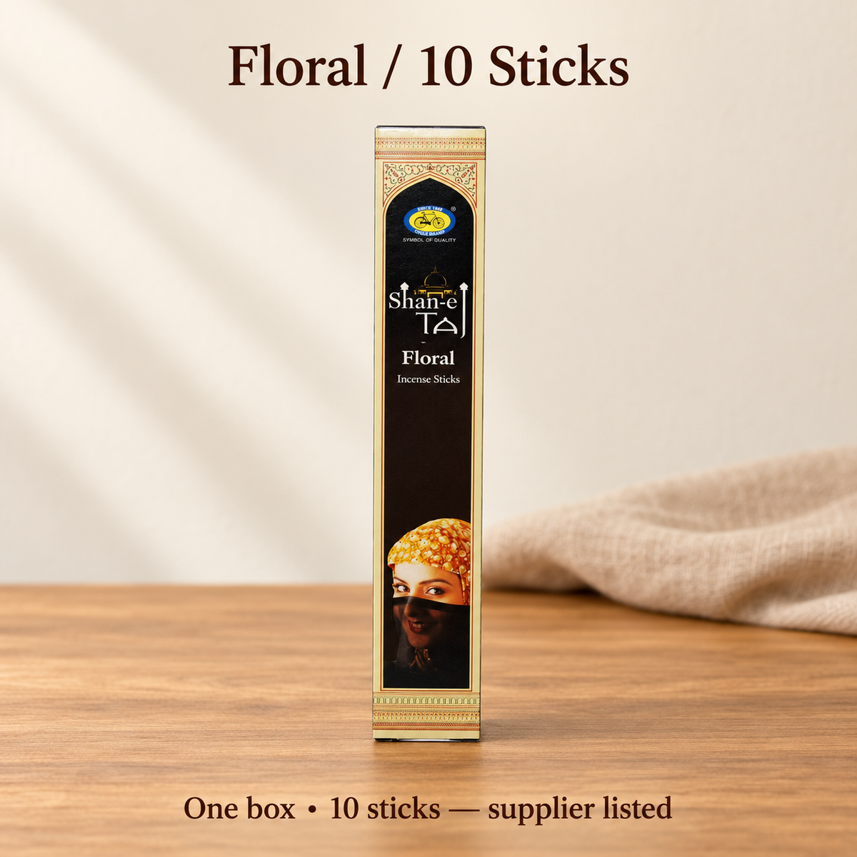 Cycle Brand Shan-e Taj Floral Incense Sticks — 10-Stick Box — product-03