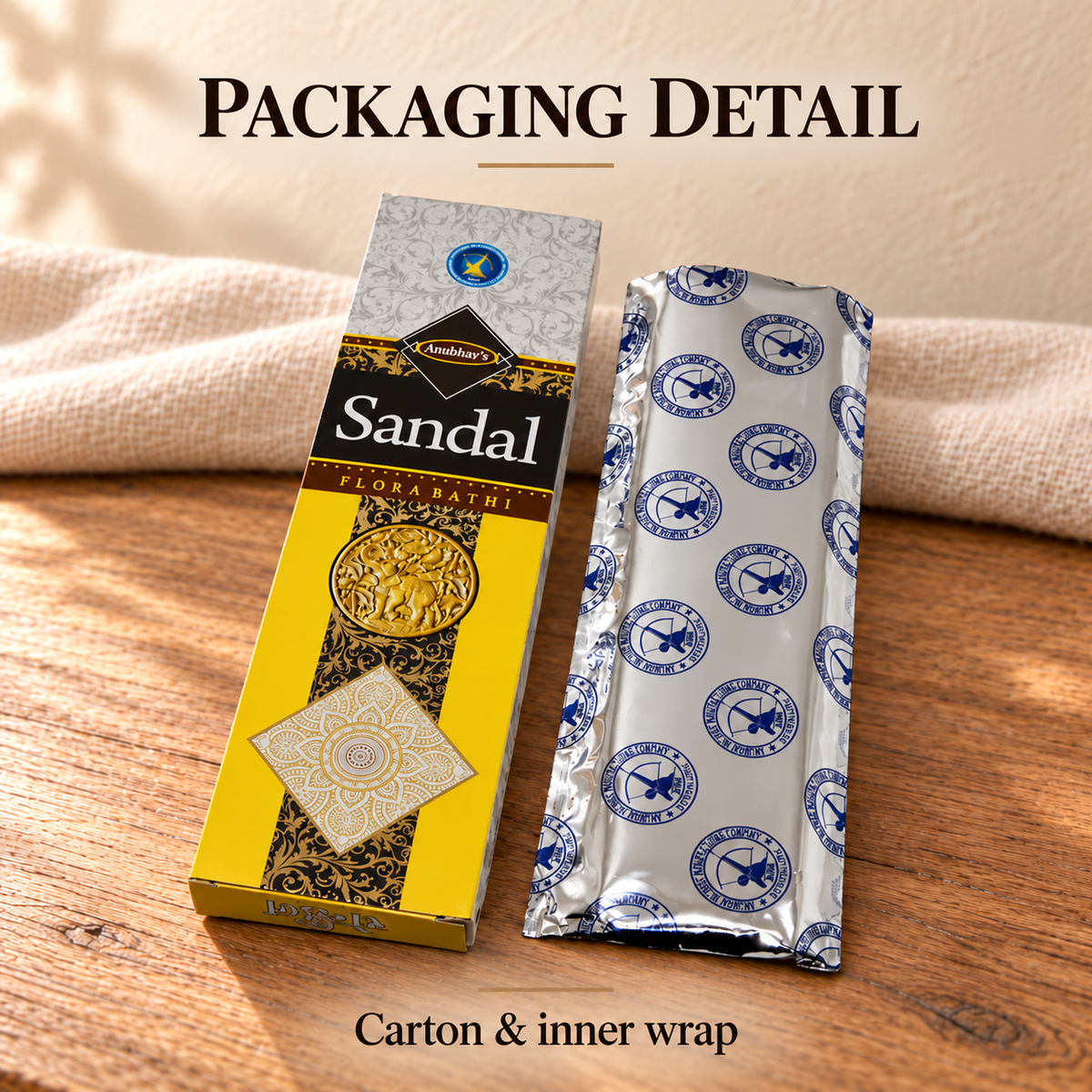 Sandalwood incense — detail-wrapper
