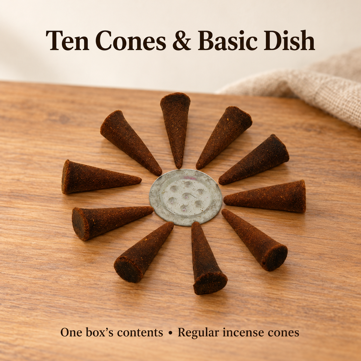 GR Dragon’s Blood Incense Cones — 10-Cones Small Box with Basic Dish | product-04