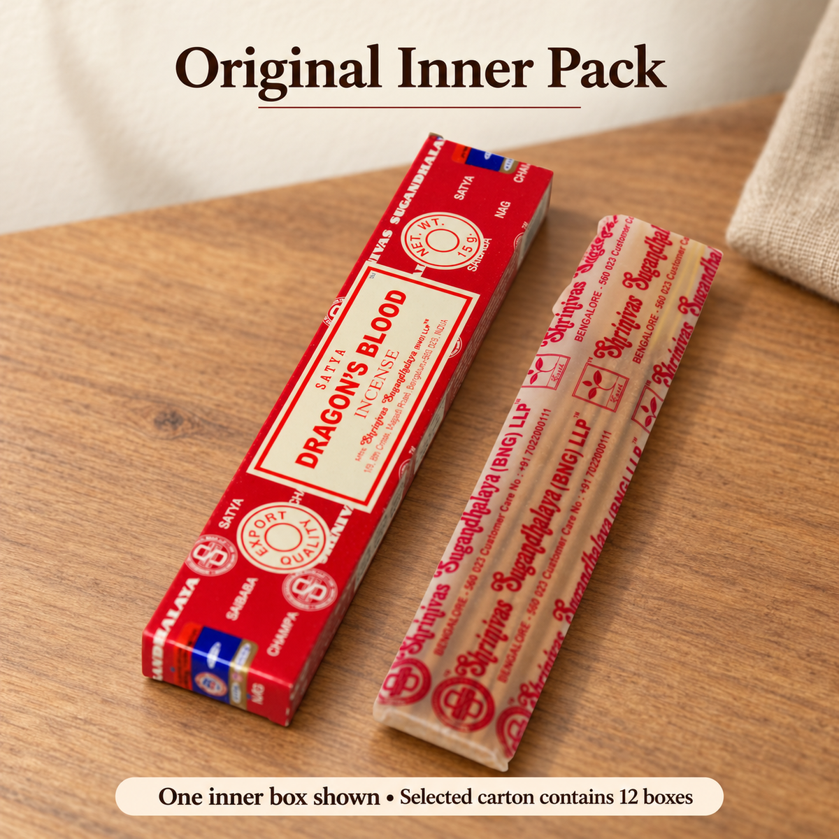 Satya Dragon's Blood Incense — 12-Box Carton, 180 g | product-04