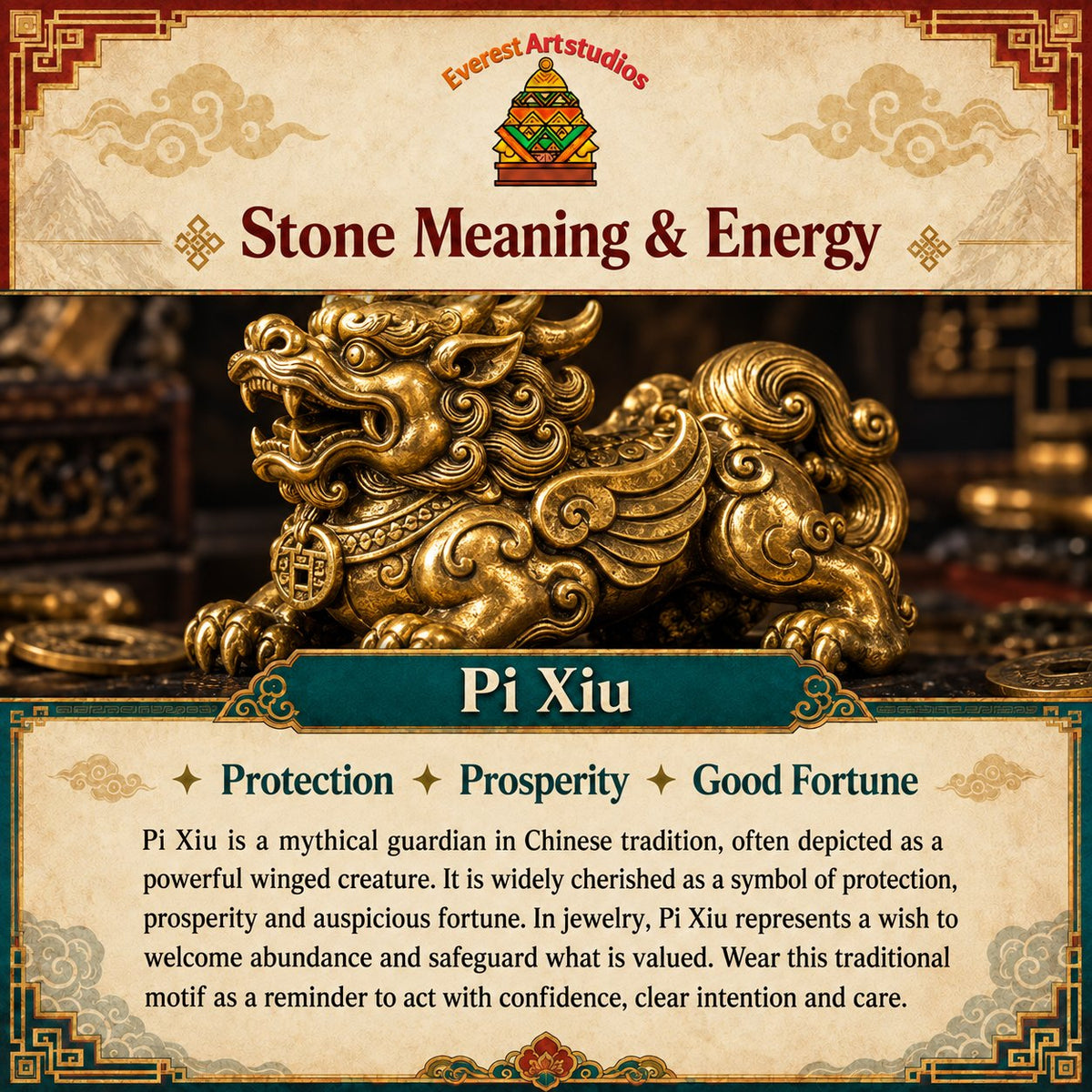 EverestArtstudios Pi Xiu Meaning & Energy