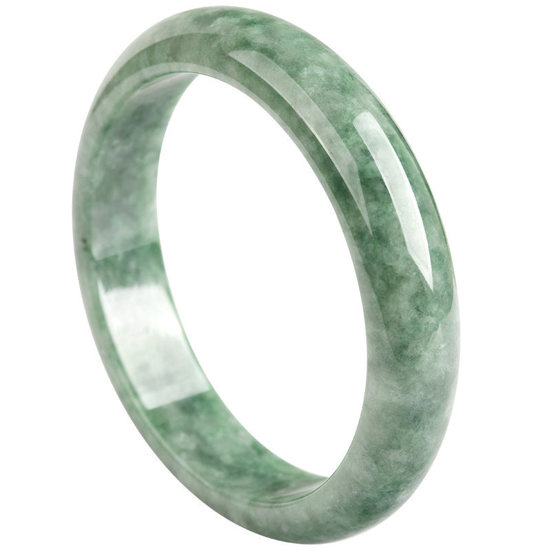 EverestArtstudios Natural Jade Luck Wealth Bangle Bracelet
