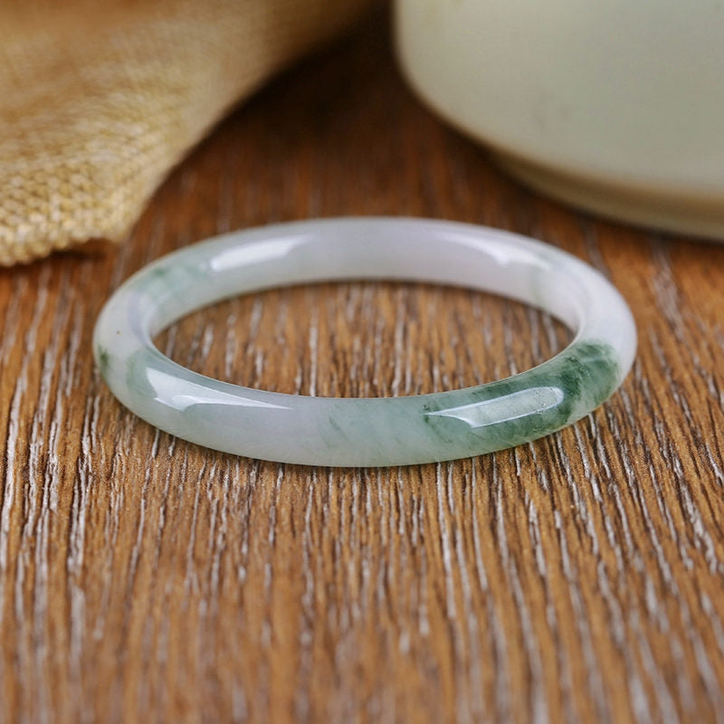 EverestArtstudios Natural Jade Abundance Protection Bracelet Bangle