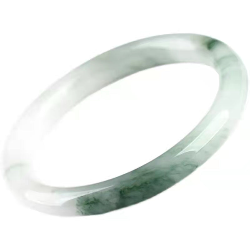 EverestArtstudios Natural Jade Abundance Protection Bracelet Bangle