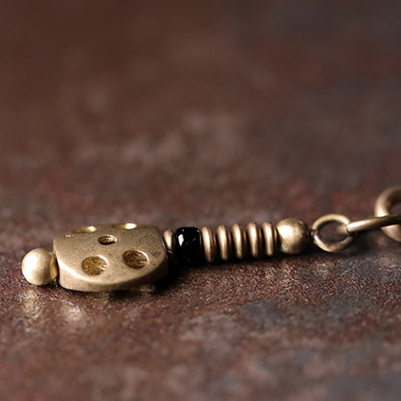 EverestArtstudios Rainbow Obsidian Ebony Wood Copper Positive Multilayer Bracelet