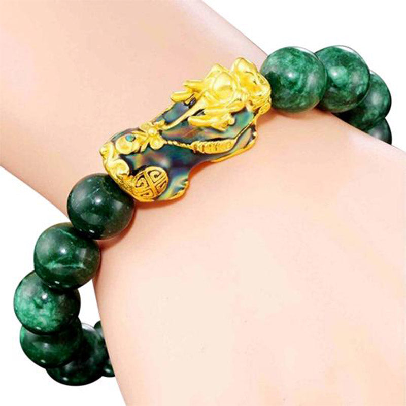EverestArtStudios FengShui PiXiu Jade Protection Bracelet