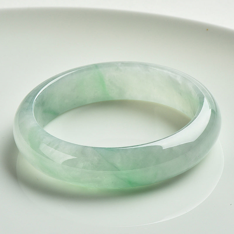 EverestArtstudios  Natural Jade Prosperity Wealth Luck Bangle Bracelet