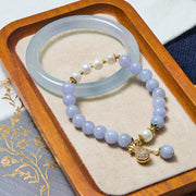 EverestArtstudios Inner Peace And Stress Relief Aquamarine Jade Blue Bracelet Bangle Bundle