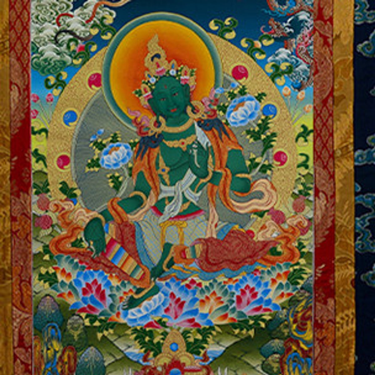Green Tara detail-1