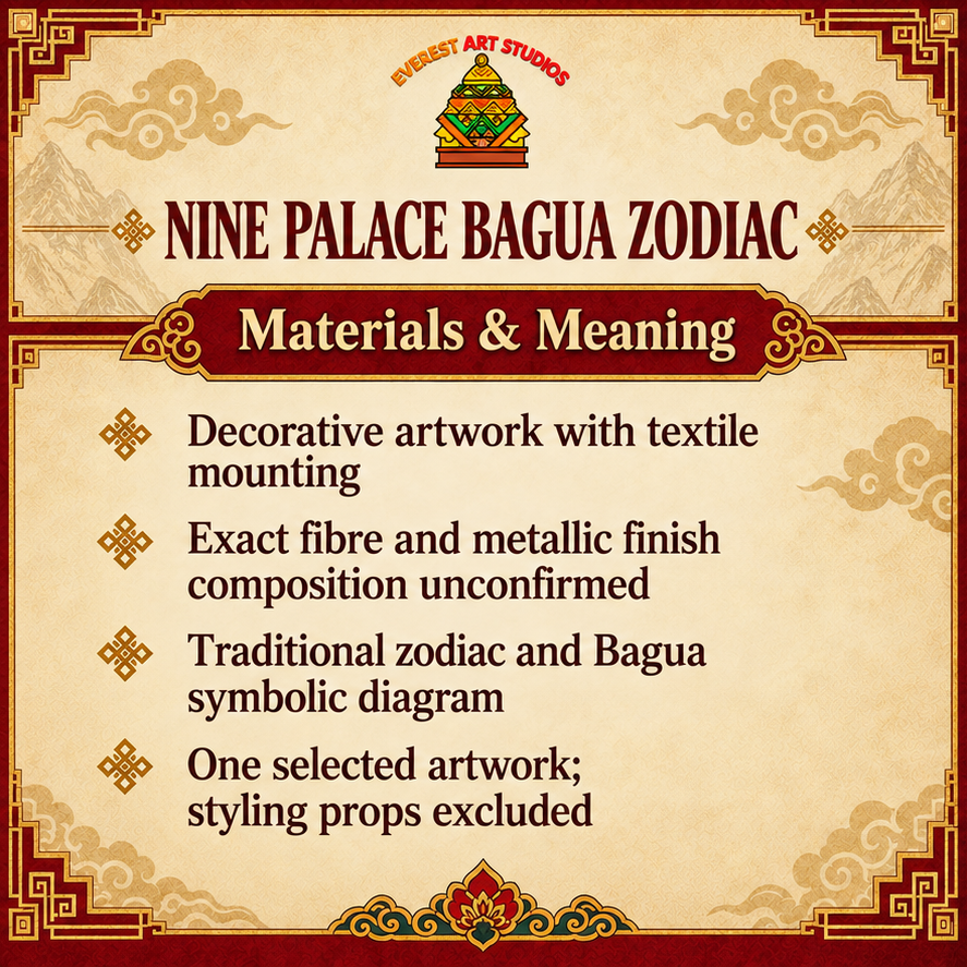 Nine Palace Bagua Zodiac material