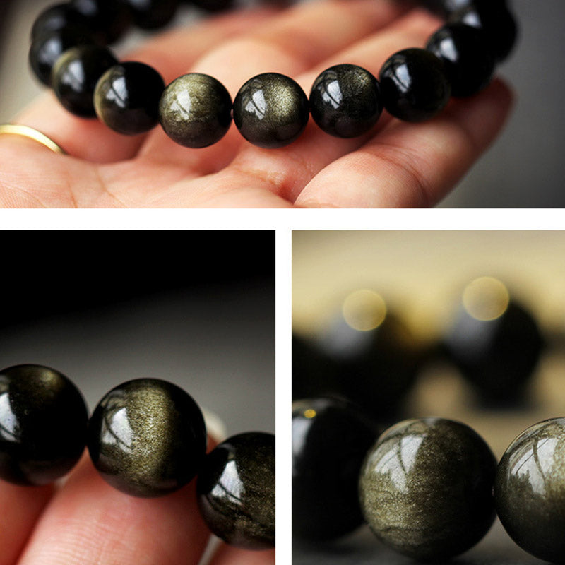 EverestArtstudios Chinese Zodiac Obsidian Purification Bracelet