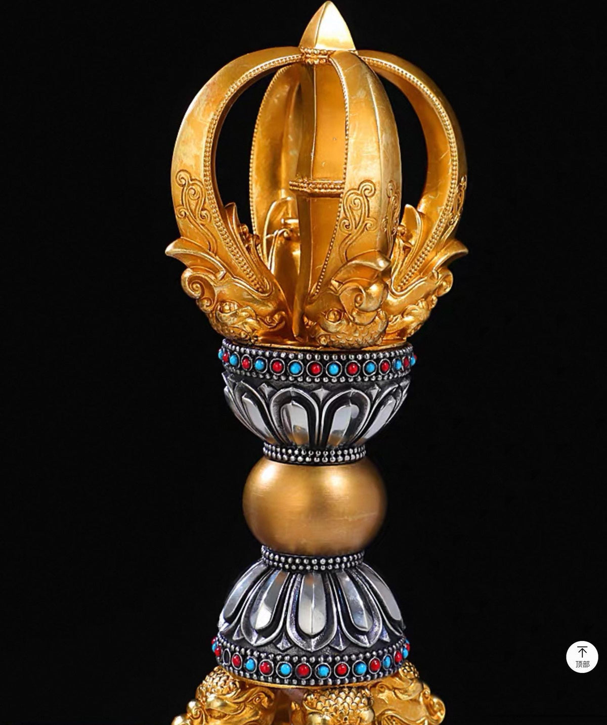 Handcrafted Vajra Nepalese Dorje Brass Handmade Tibetan Style gift Tibetan Sacred Buddhist Ritual